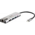 D-Link 5-in-1 USB-C Hub with HDMI/Ethernet and Power Delivery