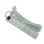 PremiumCord prodlužovací přívod 230V, 3m, 6 zásuvek+vypínač