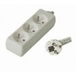 PremiumCord prodlužovací přívod 230V, 2m 3 zásuvky