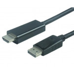 PremiumCord DisplayPort na HDMI kabel 2m M/M