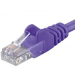 Premiumcord Patch kabel CAT6a S-FTP, RJ45-RJ45, AWG 26/7 1m fialová