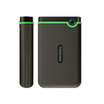 TRANSCEND 4TB StoreJet 25M3S SLIM, 2.5”, USB 3.0 (3.1 Gen 1) Externí Anti-Shock disk, tenký profil, šedo/zelený