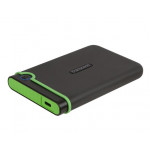 TRANSCEND 4TB StoreJet 25M3C SLIM, 2.5”, USB-C (3.1 Gen 1) Externí Anti-Shock disk, tenký profil, šedo/zelený