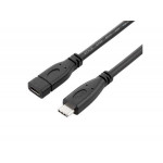 PremiumCord Prodlužovací kabel USB 3.1 generation 2, C/male - C/female, 1m