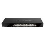 D-Link DGS-1520-28 24 ports GE + 2 10GE ports + 2 SFP+ Smart Managed Switch