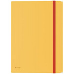 LEITZ Desky A4  Cosy hebké se 3 chlopněmi, vnitřní kapsou a gumičkou,  teplá žlutá