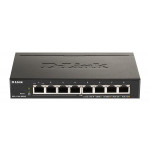 D-Link DGS-1100-08PV2 8-Port PoE Gigabit Smart Managed Switch- 8-Port 1000BaseTX Auto-Negotiating 10/100/1000Mbps Switch