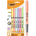 Zvýrazňovač BIC Marking, sada 6 pastelových barev