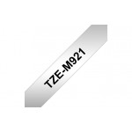 Brother - TZe-M921, stříbrná metalická / černá (9mm, laminované)