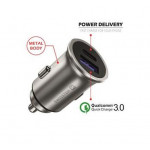 SWISSTEN CL ADAPTÉR POWER DELIVERY USB-C + QUICK CHARGE 3.0 36W METAL STŘÍBRNÝ