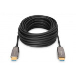 Digitus HDMI 2.1 AOC hybridní optický kabel, Type A M/M, 20m, UHD 8K@60Hz, CE, gold, bl