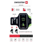 SWISSTEN POUZDRO ARMBAND CASE vel. 5,8" ČERNÉ