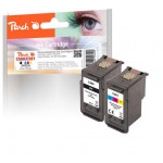 PEACH kompatibilní cartridge HP PG-560BK, CL-561C, CombiPack, black, colour, 1x8ml, 1x8,5ml
