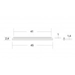 OPTIX Trubičková Ochrana Optického svaru 45mm Premium OPTIX Transparent 100 Ks