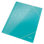 LEITZ Tříchlopňové desky  WOW, A4, ledově modrá