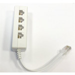 DATACOM Rozčtverka UTP CAT3 4xRJ45 (8p2c-1M/4F)