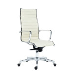 Kancelářské křeslo Kase Ribbed High - slonová kost