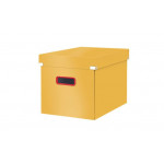 LEITZ Čtvercová krabice  Click&Store COSY, velikost L (A4), teplá žlutá