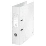 Pákový pořadač Leitz WOW 180° - A4, 8 cm, bílý