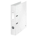 Pák.pořadač Leitz WOW 180° - A4, 5 cm, perleť.bílý