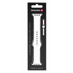 SWISSTEN REMÍNEK PRO APPLE WATCH SILIKONOVÝ 38-40 mm BÍLÝ