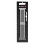 SWISSTEN REMÍNEK PRO APPLE WATCH MILÁNSKÝ TAH 38-40 mm STRÍBRNÝ