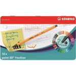 Liner Stabilo point 88, sada 47 barev, 50 ks