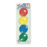 Sada magnetů - 40 mm, mix barev, 4 ks