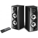 Genius SP-HF2800 BT, Reproduktory, 2.0, 60W, Bluetooth, TWS technologie, dřevěné, USB, dálkové ovládání, černé