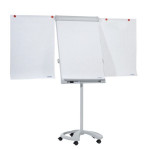 Flipchart Franken -s výsuvnými rameny,na kolečkách