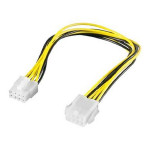 PremiumCord Prodloužení napájecího kabelu, 8 pinů, délka 28cm