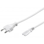 PremiumCord Kabel síťový 230V k magnetofonu 2m bílý