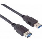 PremiumCord Prodlužovací kabel USB 3.0 Super-speed 5Gbps A-A, MF, 9pin, 1m