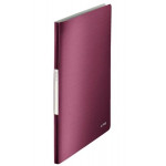 LEITZ Katalogová kniha  STYLE, 40 kapes, granátově červená