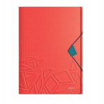 LEITZ Tříchlopňové desky  UrbanChic PP, A4, červená