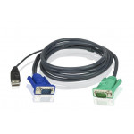 ATEN integrovaný kabel KVM USB 2L-5201U 1.2 M 