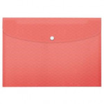 Esselte kapsa s uzavíráním na cvok Colour'Breeze PP A4+, korálová, balení 3 ks