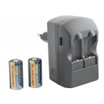 Avacom nabíjecí dvoukanálová souprava ACFRB pro nabíjení baterií RCR2, RCR123 + 2 ks RCR123