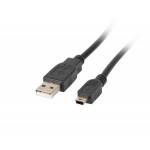 LANBERG USB MINI (M) na USB-A (M) 2.0 kabel 1,8m, černý (CANON) 