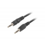 LANBERG Minijack 3.5mm M / M 3 PIN kabel 2m, černý