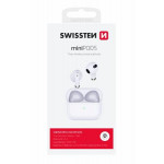 SWISSTEN BLUETOOTH TWS SLUCHÁTKA MINIPODS BÍLÝ