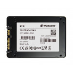 TRANSCEND SSD470K-I 2TB Industrial (3K P/E) SSD disk 2.5" SATA3, 3D TLC, Aluminium case, 560MB/s R, 520 MB/W, černý
