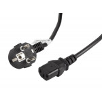 LANBERG CEE 7/7 na IEC 320 C13 POWER CORD 3M VDE černý  