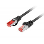 LANBERG Patch kabel CAT 6 S-FTP, AWG 26/7, LSZH, měď, černý, 2m