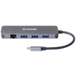 D-Link DUB-2334 5-in-1 USB-C Hub with Gigabit Ethernet/Power Delivery