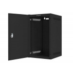 LANBERG RACK CABINET 10” WALL-MOUNT 9U/280X310 FOR SELF-ASSEMBLY WITH METAL DOOR BLACK   (FLAT PACK)