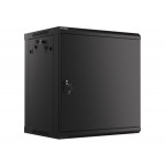 LANBERG RACK CABINET 19” WALL-MOUNT 12U/600X450 FOR SELF-ASSEMBLY WITH METAL DOOR BLACK   (FLAT PACK)