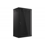 LANBERG RACK CABINET 19” WALL-MOUNT 22U/600X450 (FLAT PACK) BLACK   V2
