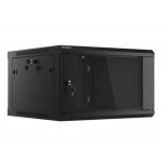 LANBERG RACK CABINET 19” WALL-MOUNT 6U/600X600 (FLAT PACK) V2 BLACK  