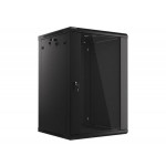 LANBERG RACK CABINET 19” WALL-MOUNT 18U/600X600 (FLAT PACK) BLACK   V2